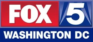 FOX 5 Washington DC news station logo with red, white, and blue colors.