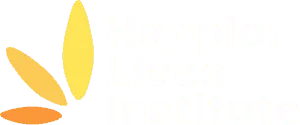 Logo of Happier Lives Institute with stylized leaves.