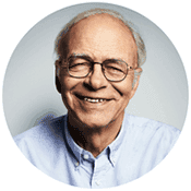 A headshot of Prof Peter Singer, Academic Advisor at the Happier Lives Institute